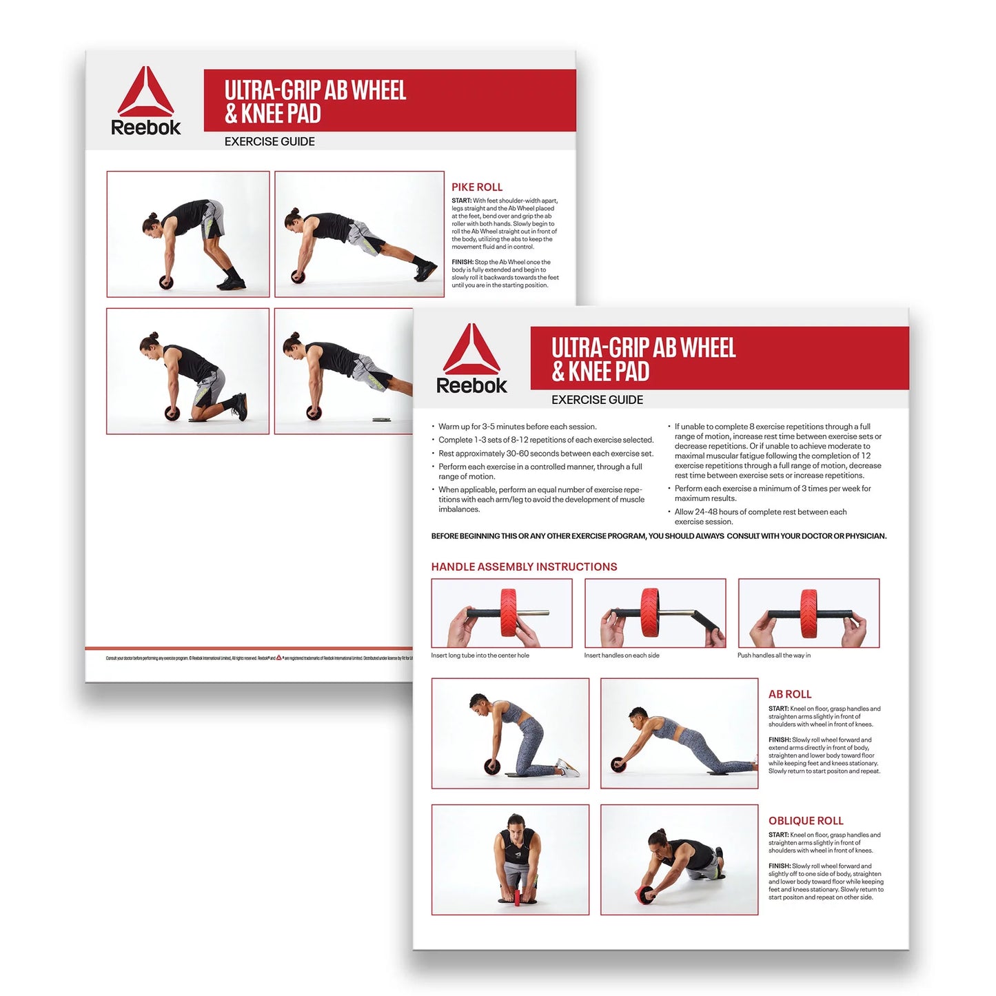 Ab Wheel W/ Knee Pad