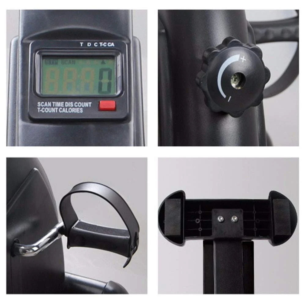 Mini Exercise Bike, under Desk Bike Pedal Exerciser Foot Cycle Arm